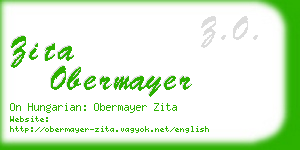 zita obermayer business card